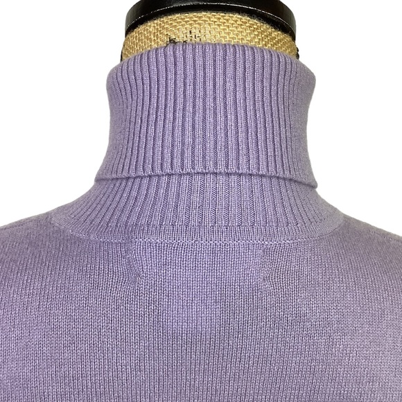 Marshall Fields Cashmere Turtleneck Sweater Lilac - Picture 5 of 8